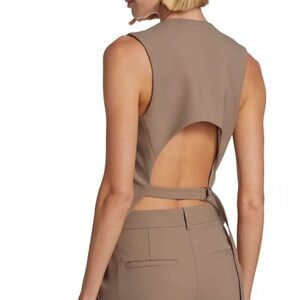 Helmut Lang women’s Open back Tuxedo  Vest